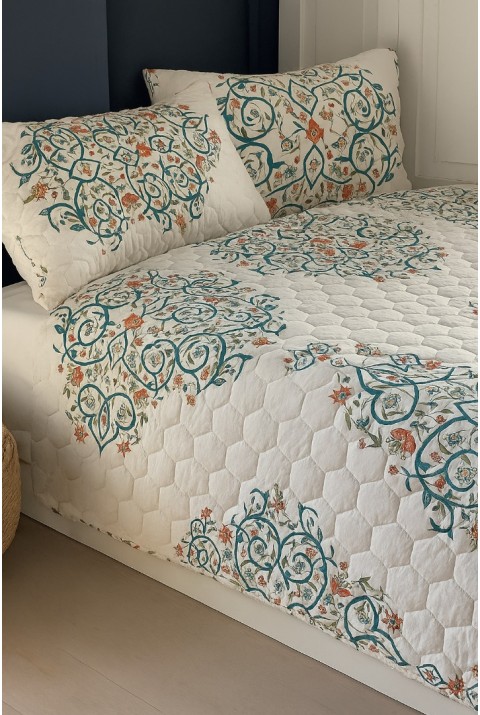 Canary Tek Kişilik Kapitone Dolgulu Pike 4 Mevsim Petek Dsn |Yastık Kılıfı Hediye| 160x230cm