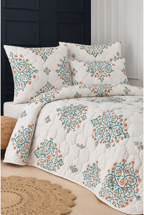 Canary Tek Kişilik Kapitone Dolgulu Pike 4 Mevsim Petek Dsn |Yastık Kılıfı Hediye| 160x230cm