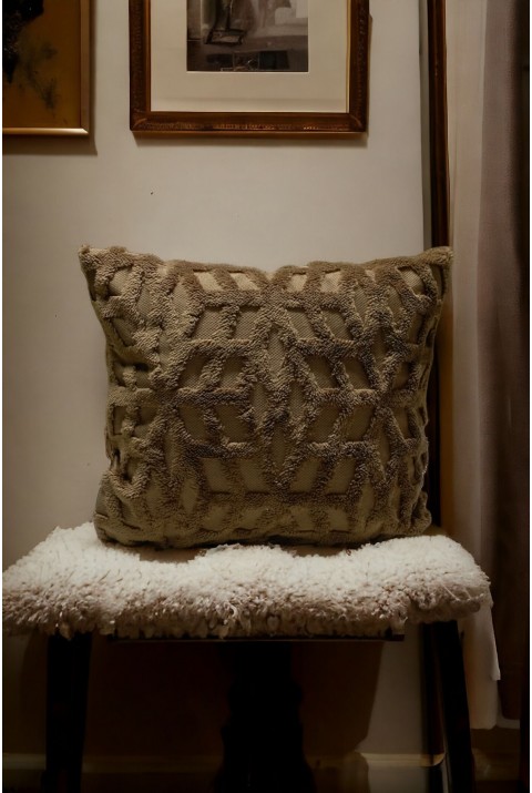 Bohem 4'Lü Dekoratif Yastık Kılıfı Kırlent Kılıfı 43X43 Cm Kahverengi Etnik Dsn  43 x 43  Kahverengi1