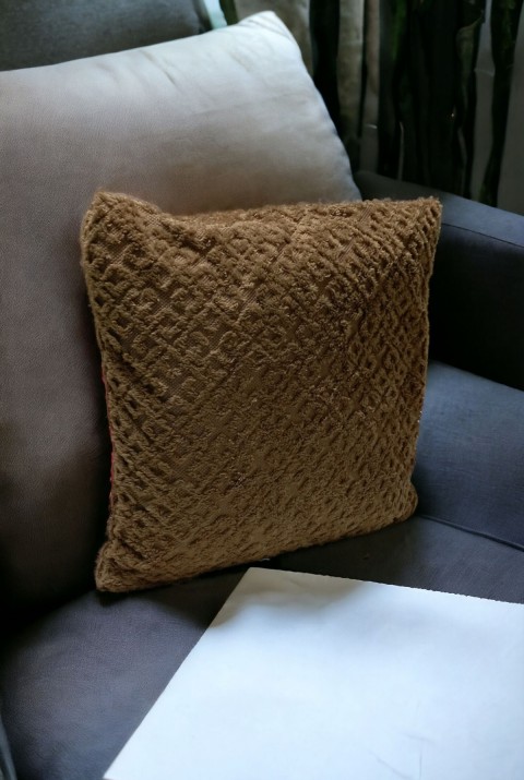 Bohem 4'Lü Dekoratif Yastık Kılıfı Kırlent Kılıfı 43X43 Cm Kahverengi Otantik Dsn  43 x 43  Kahverengi3