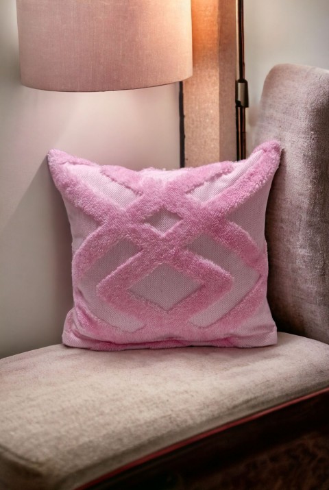 Bohem 4'Lü Dekoratif Yastık Kılıfı Kırlent Kılıfı 43X43 Cm Pembe  43 x 43  Pembe1