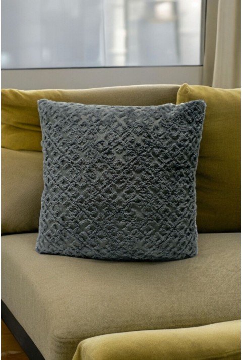 Bohem 4'Lü Dekoratif Yastık Kılıfı Kırlent Kılıfı 45X45 Cm Gri Otantik Desen  45 x 45  Gri2