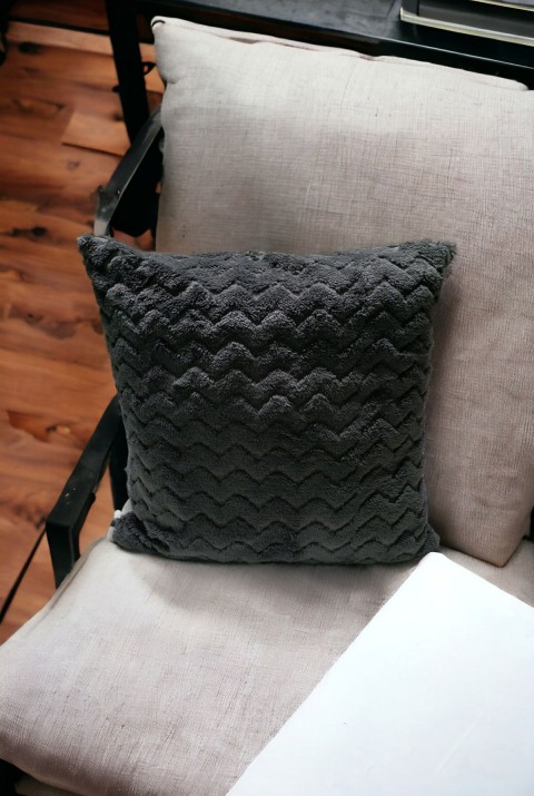 Bohem Dekoratif Yastık Kılıfı Kırlent Kılıfı 43x43 Cm Antrasit  43 x 43  Antrasit