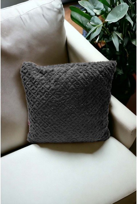 Bohem Dekoratif Yastık Kılıfı Kırlent Kılıfı 43X43 Cm Antrasit Otantik  43 x 43  Antrasit6