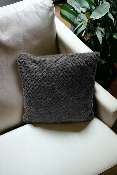 Bohem Dekoratif Yastık Kılıfı Kırlent Kılıfı 43X43 Cm Antrasit Otantik  43 x 43  Antrasit6