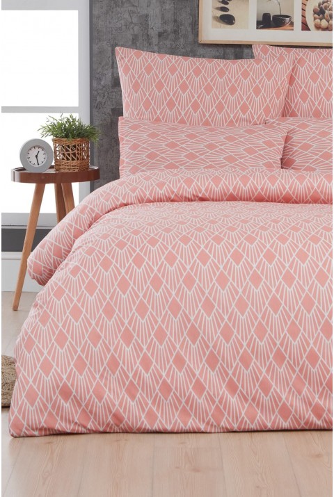 Capri Tek Kişilik Nevresim Seti Çarşafsız  160 x 220  Pudra
