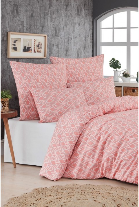 Capri Tek Kişilik Nevresim Seti Çarşafsız  160 x 220  Pudra
