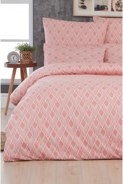 Capri Tek Kişilik Nevresim Takımı  160 x 220  Pembe