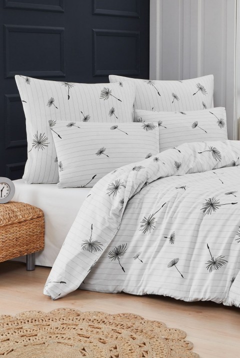 Ibiza Tek Kişilik Nevresim Takımı  160 x 220  Beyaz-Gri