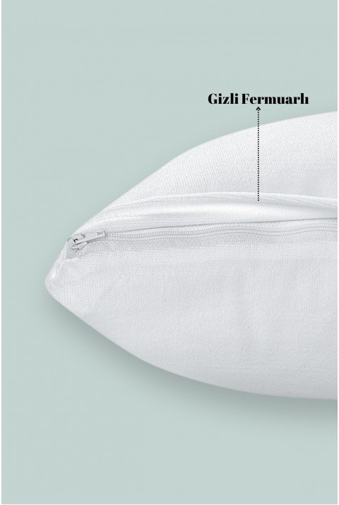 Micro Classic 4'lü Sıvı Su Geçirmez Fermuarlı Yastık Koruyucu Alezi 50x70 Cm  50 x 70  Beyaz