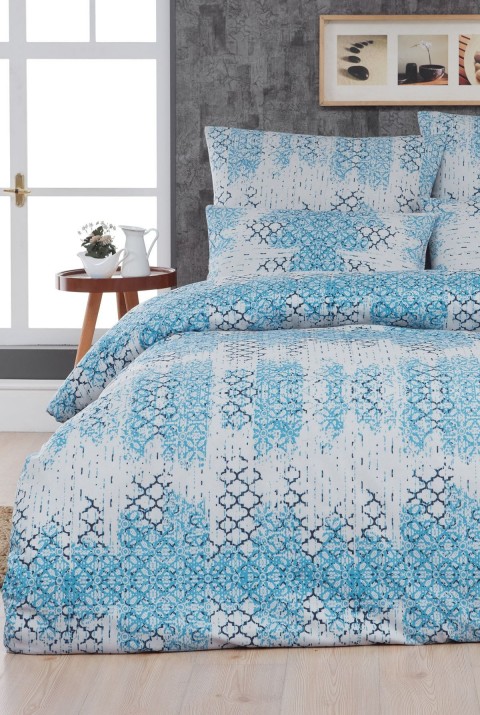 Mykonos Tek Kişilik Nevresim Takımı  160 x 220  Mavi