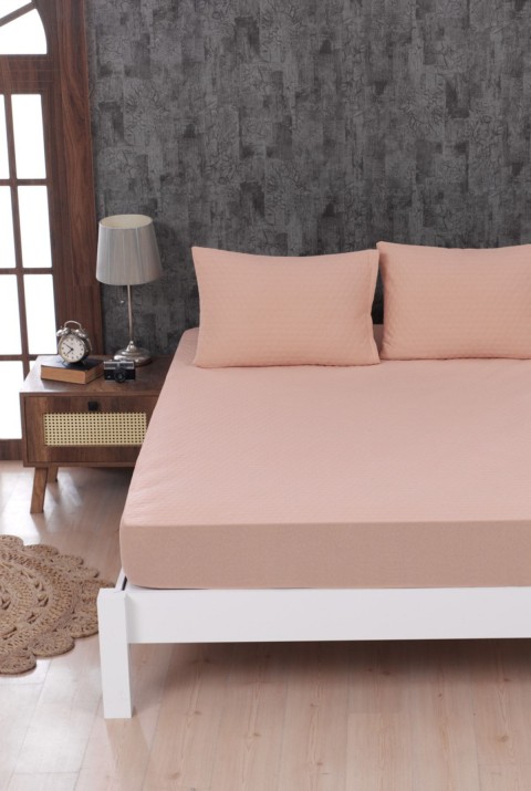Premium Pamuklu Rose Çarşaf Petek Kabartma 160 x 200 160 x 200  Rose