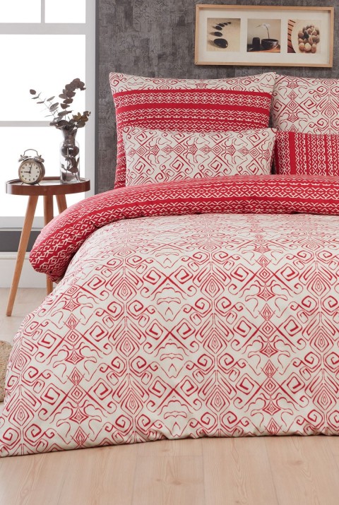 Sicily Tek Kişilik Nevresim Takımı  160 x 220  Kırmızı