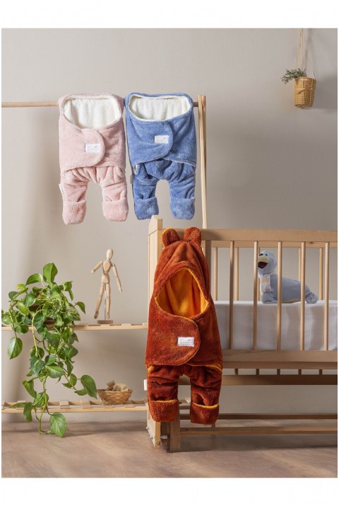 TARÇIN BABY WELLSOFT YENİ DOĞAN BEBEK DIŞ KUNDAK UYKU TULUMU KİREMİT 0-3 AY  Erkek KİREMİT