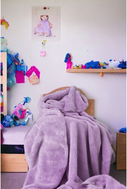 Tiny Wellsoft Bebek - Çocuk Battaniyesi Lila 100x100 Cm Tek Ebat 100 x 100  Lila